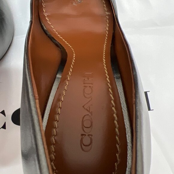 COACH Waverly 85mm SMTL Gunmetal Pumps in box - Picture 10 of 14